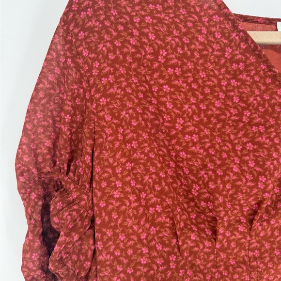 Madewell rust floral Blouse - Picture 2 of 4